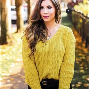 Yellow sweater